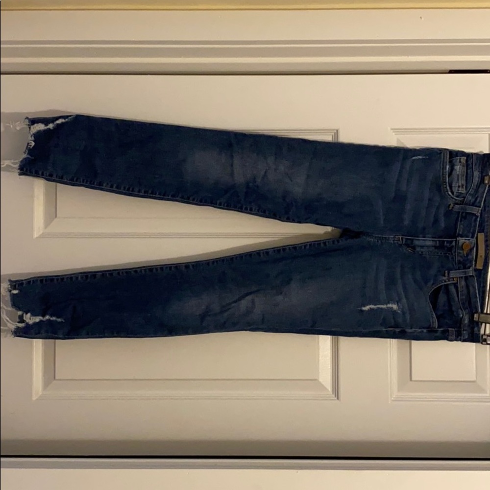 joes skinny jeans with distressed bottom